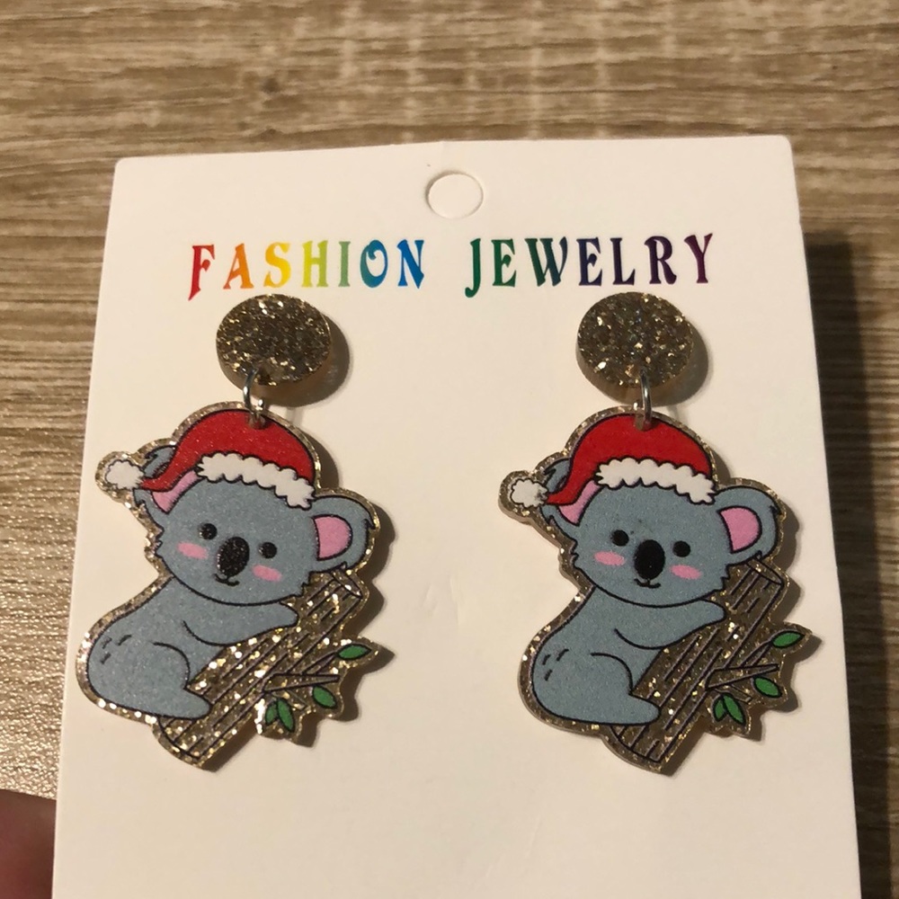 Koala earrings